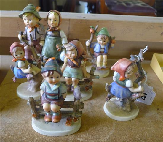 6 Goebel figures